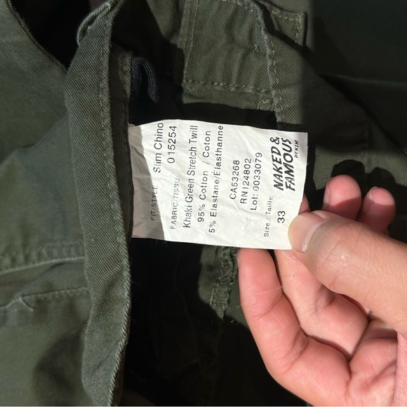 Naked & Famous Slim chino pant - Picture 5 of 5